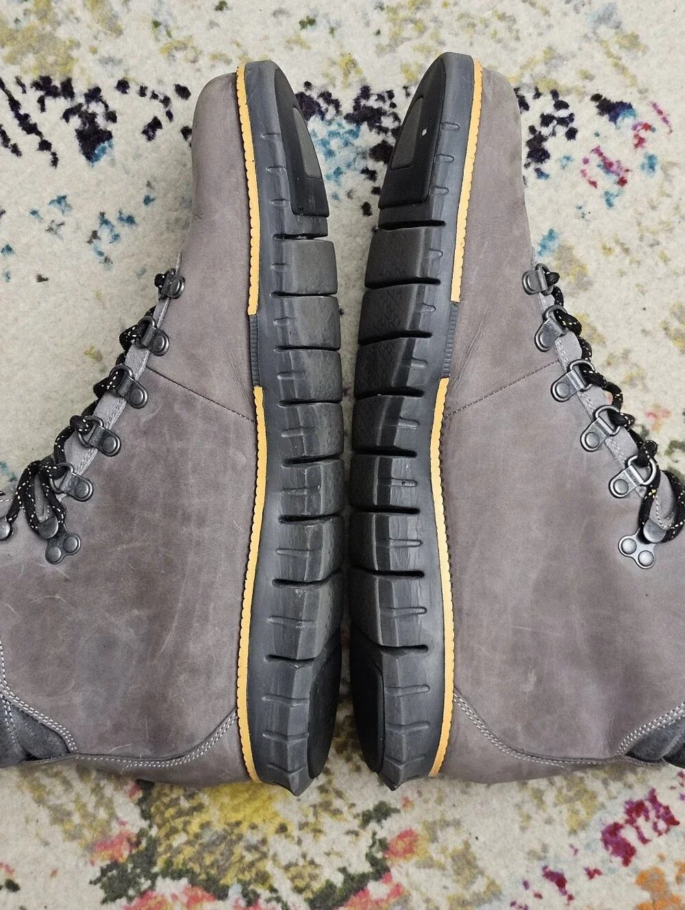 Cole Haan Zerogrand Boots Mens 11.5 Gray Water Resistant Trail Hiking C28735